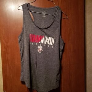 5/$15 Under armour wisconsin badgers tank